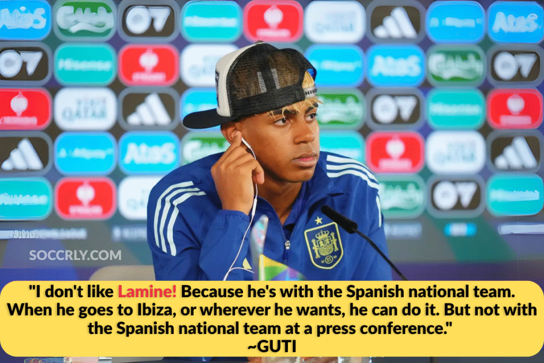 Lamine Yamal Criticized by Guti for Press Conference Outfit