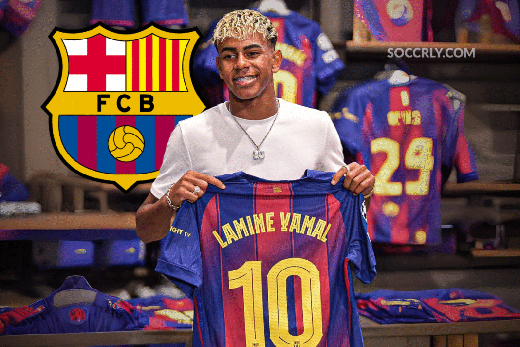 Barcelona Reveals Lamine Yamal as Stunning New Number 10